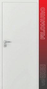 Usa Filomuro Hide   cu toc ascuns PORTA Doors Alb - Miez Fagure Stabilizare 1000, 2080, Aliniere Hol - Deschidere in Camera - DR - Situatia 1,