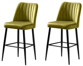 Set de scaune de bar Vento Green and Black, 2 buc., 2 buc.