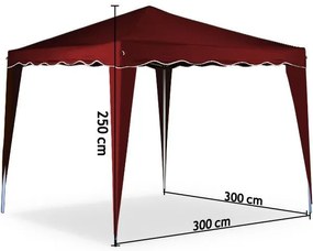 Deuba Cort de gradina Capri 3x3 burgundy