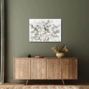 Tablou pe sticlă - Plante in ipsos (70x50 cm)