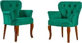 Set canapea 2 locuri cu 1 fotoliu, Cafe ,verde