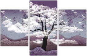 Tablou - Copac în nori (90x60 cm)