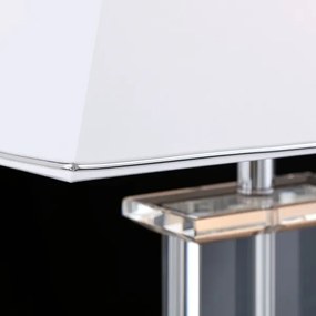 Orion LA 4-1202 - Lampă de cristal de masă VERONIQUE 1xE27/60W/230V alb/crom