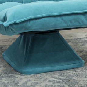 HOMCOM Fotoliu de sol paresos fotoliu relax fotoliu lounge design căptușit înclinare reglabilă pivotant 360° | Aosom Romania