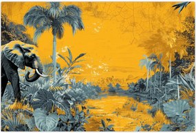 Tablou - Elefant în natură (90x60 cm)