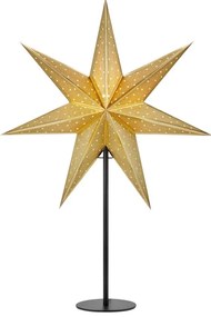 Decorațiune luminoasă aurie ø 45 cm cu model de Crăciun Glitter – Markslöjd