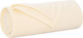 vidaXL Pătura de aruncat Crem 280 x 210 cm Molton