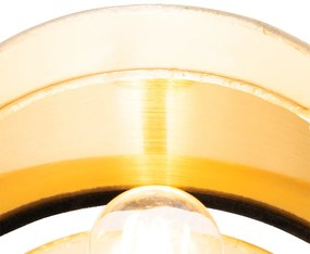 Lampă de masă modernă neagră cu auriu - Elif