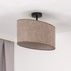 Lustră aplicată Duolla OVAL 1xE27/15W/230V maro