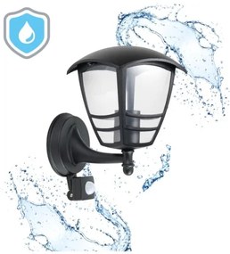 Aplică de exterior cu senzor TEVIO 1xE27/60W/230V IP54 negru