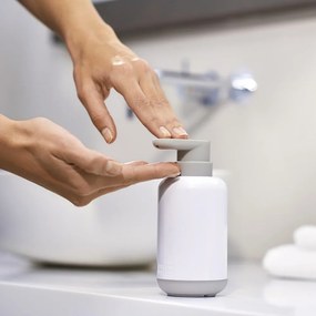 Dozator de săpun lichid alb din plastic 300 ml Duo – Joseph Joseph