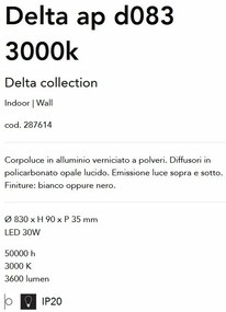 Aplica LED iluminat ambiental Delta ap d083 3000k