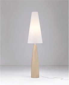 Lampadar decorativ, Ghips, Crem, Tesatura, Alb, Mizu