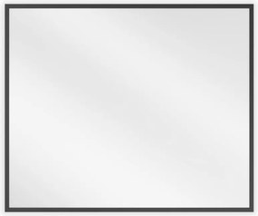 Mexen Loft oglindă de baie dreptunghiulară 60 x 50 cm, cadru negru - 9852-060-050-000-70