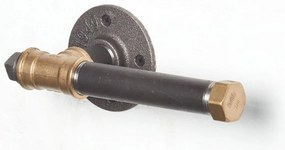 Suport de perete hărtie igienică Nenanu 3 (negru + auriu). 1094481