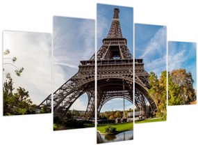 Tablou - Turnul Eiffel colorat (150x105 cm)