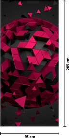 Fototapet pentru ușă - 3D abstract (95x205cm)