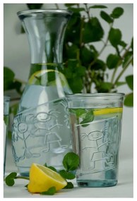 Pahar din sticlă reciclată Ego Dekor Afrodita, 300 ml, albastru