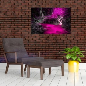 Tablou - Pădure roz (90x60 cm)