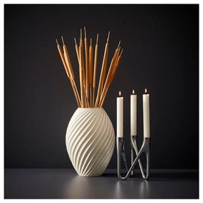 Sfeșnic Morsø Roots, argintiu