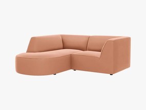 Coltar 3 locuri rotund Ruby catifea L186 cm