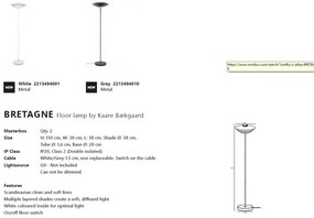Lampadar, lampa de podea Bretagne gri