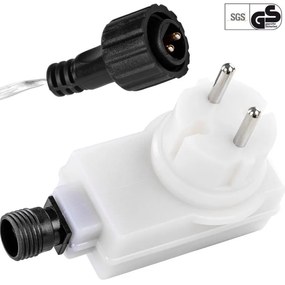 Lumini de Crăciun 5 m, 50 LED-uri, alb cald, cablu verde