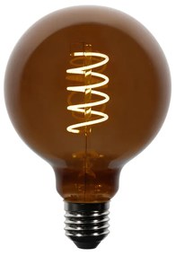 Set de 5 becuri LED E27 reglabile G95 maro 4W 120 lm 1800K