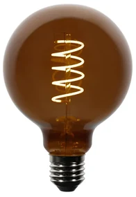 Set de 5 becuri LED E27 reglabile G95 maro 4W 120 lm 1800K