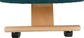 Scaun ergonomic, petrol/ fag, FLONET