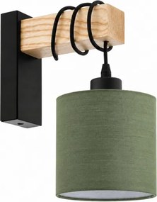 BRILAGI - Aplica de perete NUBILA 1xE27/60W/230V maro/negru/verde