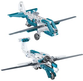 Vehicul Mechanics Avioane și Elicoptere 10-in-1 Jucărie de Construcție Clementoni