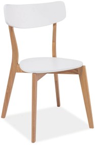Scaun de sufragerie Perigo (stejar + alb). 761556