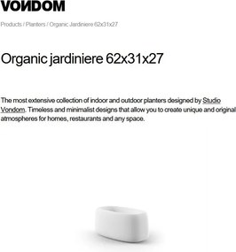 Jardiniera plante design decorativ exterior/interior Organic JARDINIERE 62x31x27cm