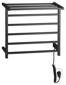 Sapho - Uscător electric pentru prosoape ELZOR 60W/230V 47x50 cm negru mat