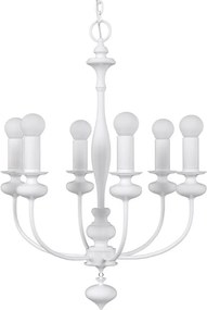 Candelabru alb cu 6 brate Castella