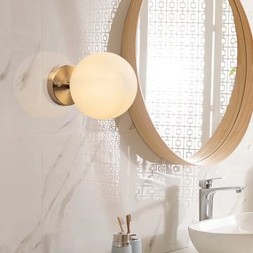 Aplică de perete albă/în culoarea bronz ø 15 cm Atmaca – Opviq lights