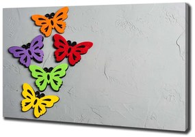 Imprimare tablou canvas Fluturi colorat