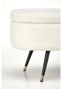 Bancă cu spațiu de depozitare AVEIRO 46x120 cm alb