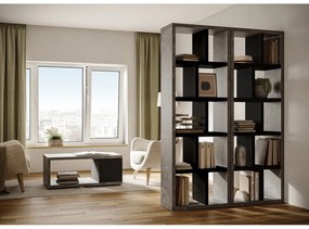 Bibliotecă cu aspect de beton 70x198 cm Berlin – TemaHome