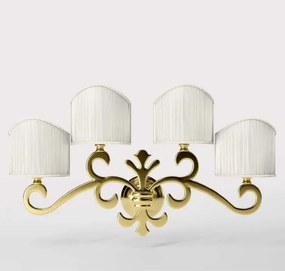 Aplica de perete stil clasic italian din alama Giglio