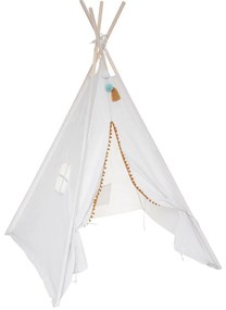 Cort teepee pentru copii alb WAPI