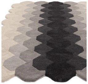 Covor gri din lână 160x230 cm Hive – Asiatic Carpets