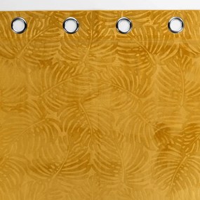 Draperie galbenă din catifea 140x240 cm Analia – douceur d'intérieur