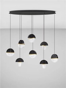 Lustra decorativa cu 8 pendule LED 3000K DORIN