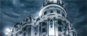 Tablou cu arhitectură în întuneric (120x50 cm)