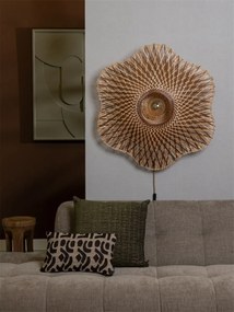 Aplica de perete Eco, Bambus, Madura natural/maro, L