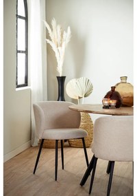 Scaun de sufragerie bej tapițat Elyna – Light &amp; Living