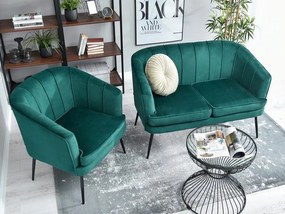 Canapea Etimee S (verde + negru). 1111400