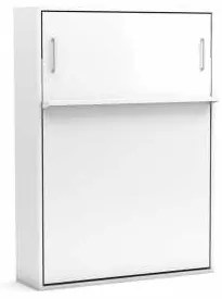 Pat Rabatabil dublu cu somiera inclusa - Diva(LOFT) Double (140 X 190) - Alb Mat